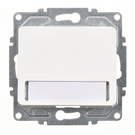 Günsan Fantasy Beyaz Fantasy Işıklı Etiketli Zil Butonu 12V Mekanizma (Klipsli)