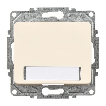 Günsan Fantasy Krem Fantasy Işıklı Etiketli Zil Butonu Mekanizma 12V