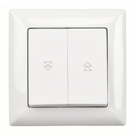 Günsan Visage Beyaz Jaluzi Kumanda Anahtarı (İki Düğmeli)