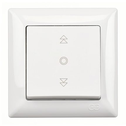 Günsan Visage Beyaz Jaluzi Kumanda Anahtarı (Tek Düğmeli)