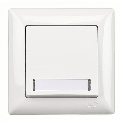 Günsan Visage Beyaz Işıklı Etiketli Zil Butonu 12V (klipsli)