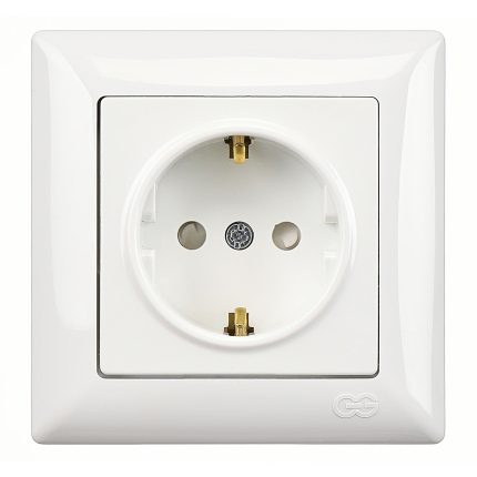 Günsan Visage Beyaz Çocuk Korumalı Topraklı Priz (klipsli)