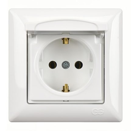 Günsan Visage Beyaz Kapaklı Topraklı Priz (klipsli)