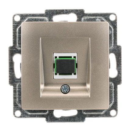 Günsan Eqona Metalik Bej Vidalı Fiber Optik Data Prizi