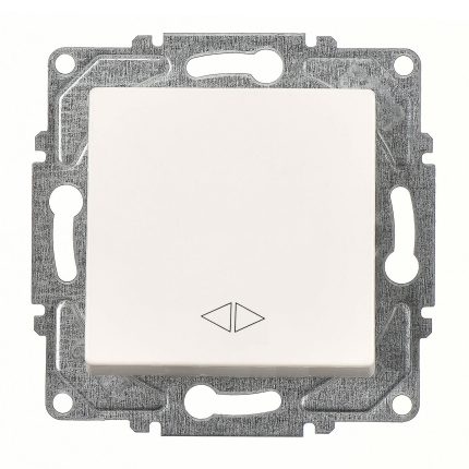 Günsan Eqona Fildişi Beyazı Klipsli Permütatör Ara Vavien Anahtar - 10AX 250V