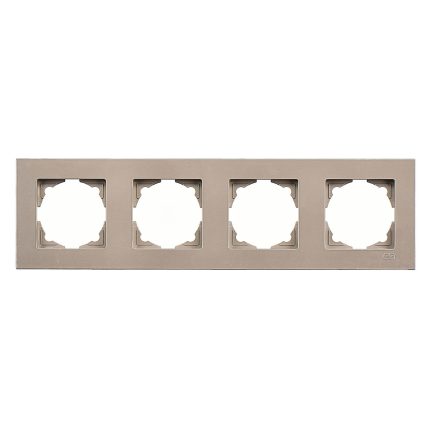 Günsan Eqona Metalik Bej Dörtlü Çerçeve