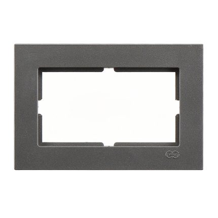 Günsan Eqona Füme İkili Priz Çerçeve