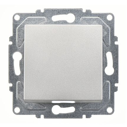 Günsan Eqona Gümüş Vidalı Anahtar - 10AX 250V