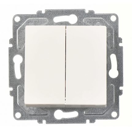 Günsan Eqona Fildişi Beyazı Vidalı Komütatör 10AX 250V