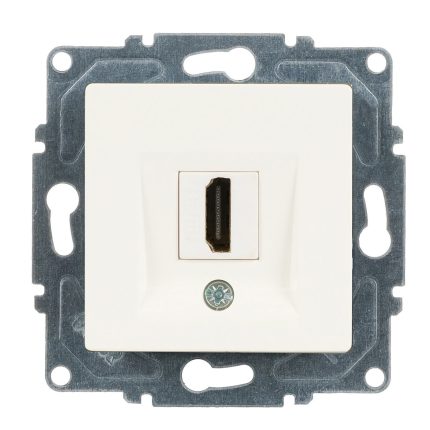 Günsan Eqona Fildişi Beyazı Vidalı HDMI Prizi