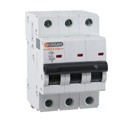 Günsan Valta Otomatik Sigorta 10kA B Tip 3P 20A