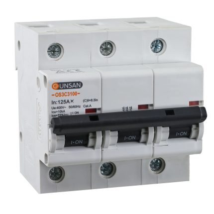 Günsan Valta Otomatik Sigorta 3P 10kA C Tip 125A Üç Kutuplu