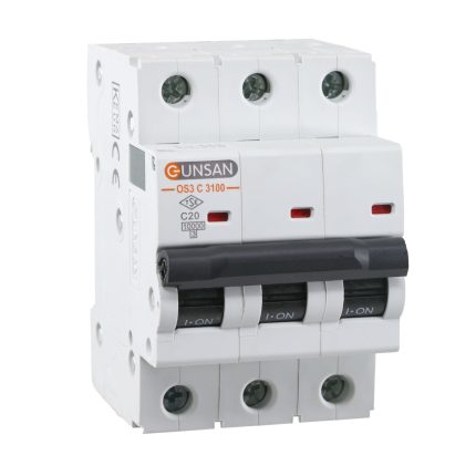 Günsan Valta Otomatik Sigorta 10kA C Tip 3P 20A
