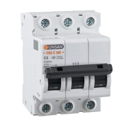 Günsan Valta Otomatik Sigorta 3P 6kA C Tip 2A İki kutuplu